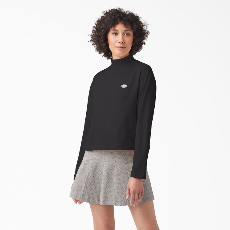Women&#39;s Mapleton High Neck Long Sleeve T-Shirt - Black &#40;KBK&#41;