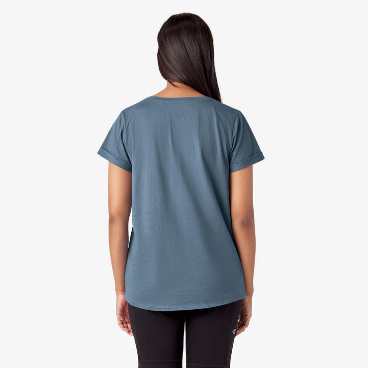 Women’s V-Neck T-Shirt - Coronet Blue (CNU) image number 2