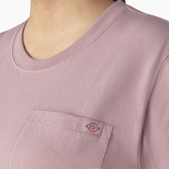 Women&#39;s Plus Heavyweight Short Sleeve Pocket T-Shirt - Lilac &#40;LC&#41;