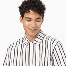 Dickies Skateboarding Cooling Relaxed Fit Shirt - White/Lotus/Black Stripe &#40;WUS&#41;