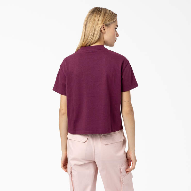 Women's Loretto Cropped T-Shirt - Grape Wine (GW9) image number 2