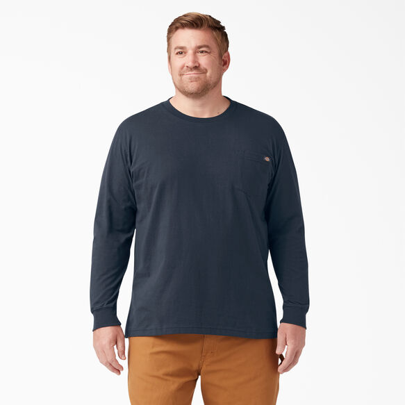 Heavyweight Long Sleeve Pocket T-Shirt - Dark Navy &#40;DN&#41;