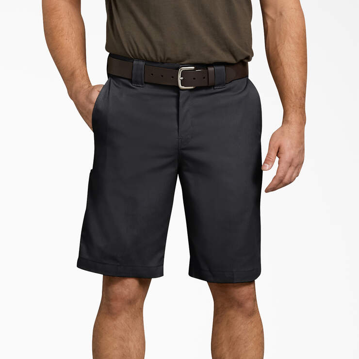 Relaxed Fit Work Shorts, 11" - Black (BK) image number 1