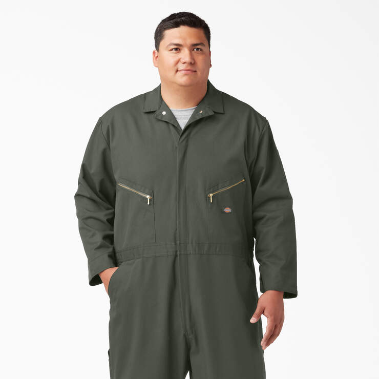 Deluxe Blended Long Sleeve Coveralls - Olive Green (OG) image number 8