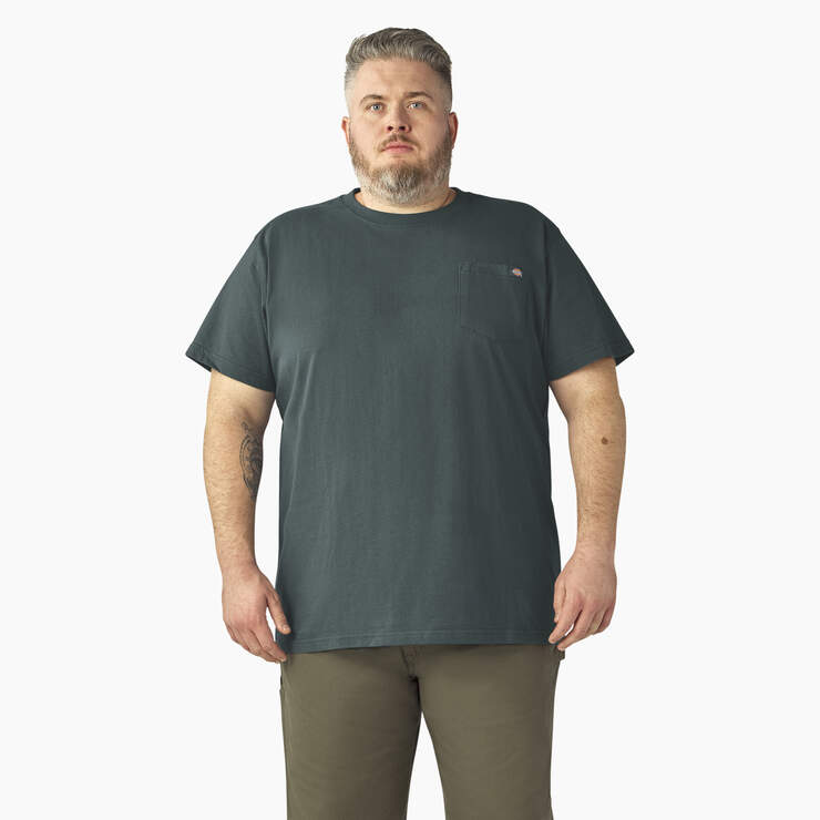 Heavyweight Short Sleeve Pocket T-Shirt - Lincoln Green (LN) image number 5