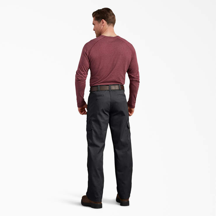 Active Waist Regular Fit Cargo Pants - Black (BK) image number 5
