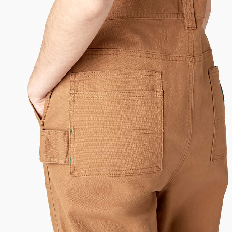 Dickies x Jameson Women's Utility Double Knee Overalls - Rinsed Brown Duck (RBD) image number 6