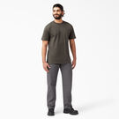 Heavyweight Short Sleeve Pocket T-Shirt - Black Olive &#40;BV&#41;