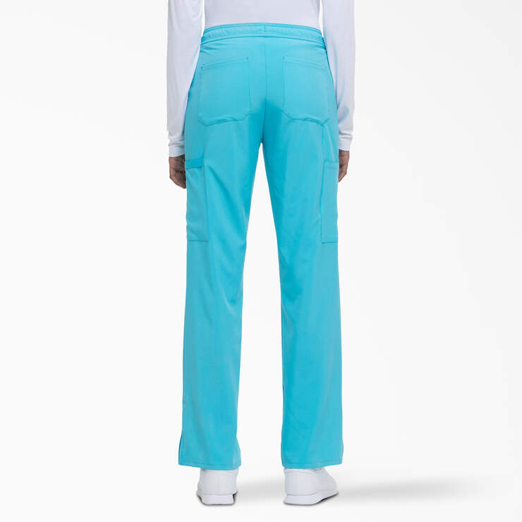 Women's EDS Essentials Drawstring Scrub Pants - Turquoise (TQ) image number 2