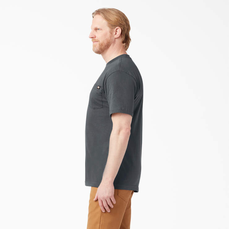 Lightweight Short Sleeve Pocket T-Shirt - Charcoal Gray (CH) image number 3