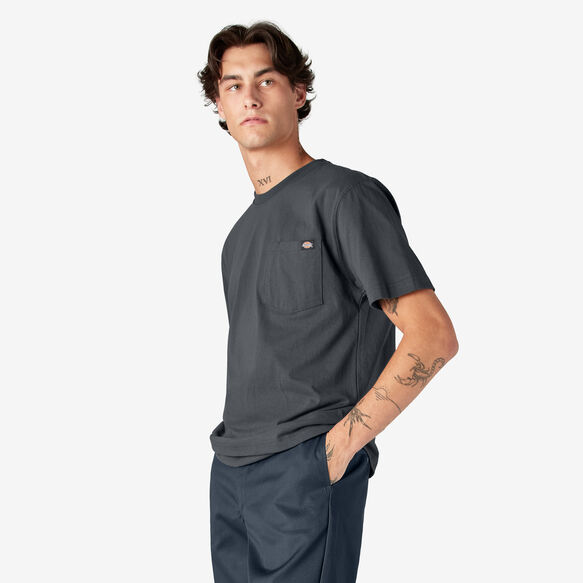 Heavyweight Short Sleeve Pocket T-Shirt - Charcoal Gray &#40;CH&#41;
