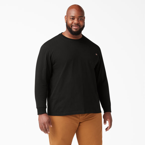 Heavyweight Long Sleeve Pocket T-Shirt - Black &#40;BK&#41;
