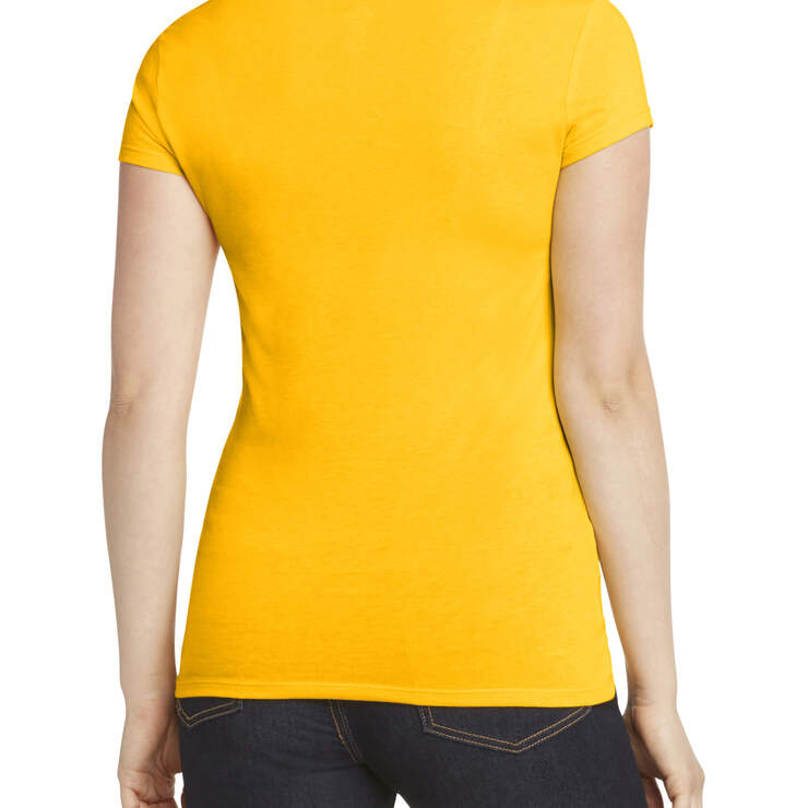 Dickies Girl Juniors' Short Sleeve V-Neck T-Shirt - Sunflower Print (SFL) image number 2
