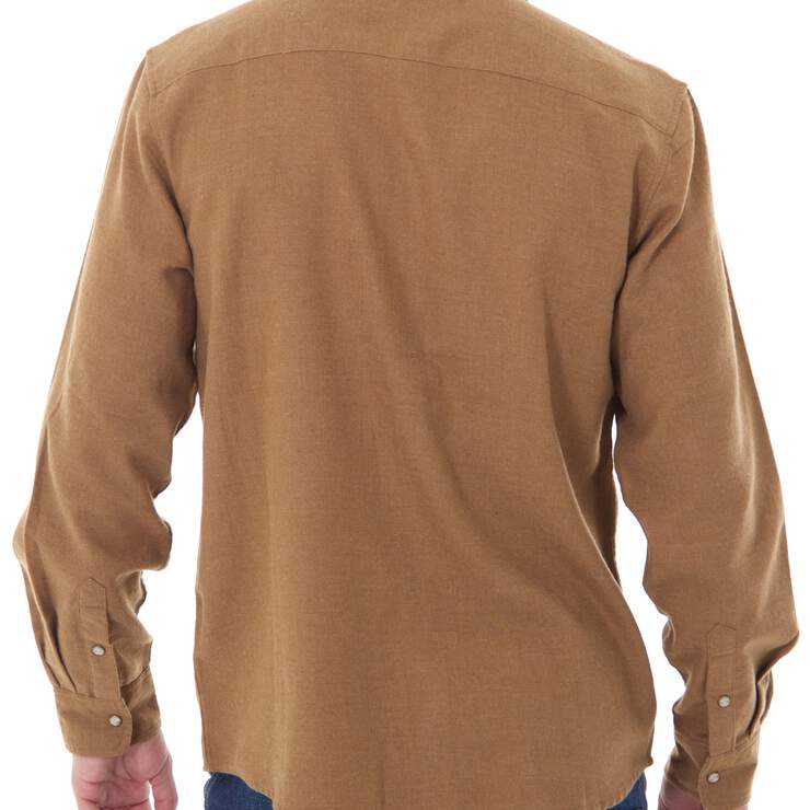 Long Sleeve Flannel Western Shirt - Brown Duck (BD) image number 2