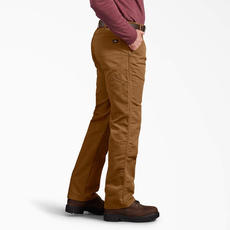 Regular Fit Duck Double Knee Pants - Stonewashed Brown Duck (SBD) image number 3