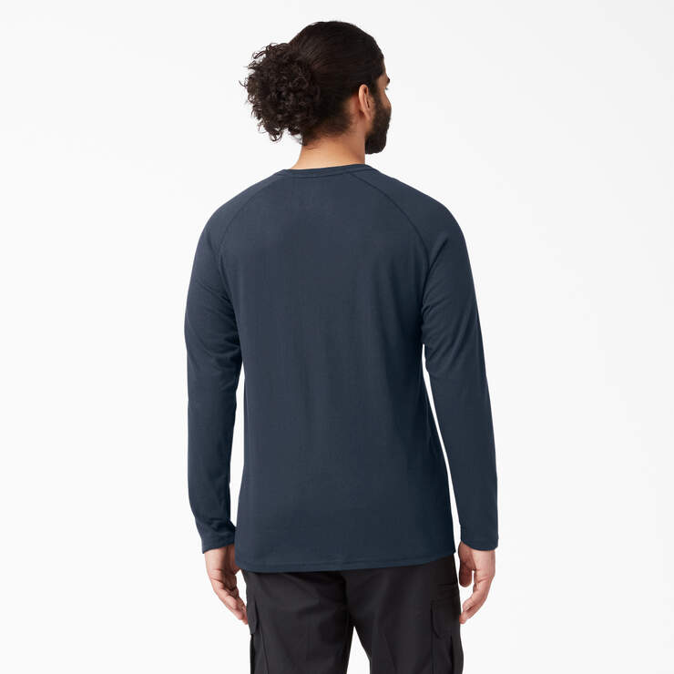 Cooling Long Sleeve Pocket T-Shirt - Dark Navy (DN) image number 2