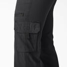 Women&#39;s Relaxed Fit Straight Leg Cargo Pants - Rinsed Black &#40;RBK&#41;
