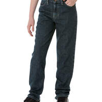 Boys' Classic Fit Straight Leg 5-Pocket Denim Jeans, 8-20 - Heritage Tinted Khaki (THK)