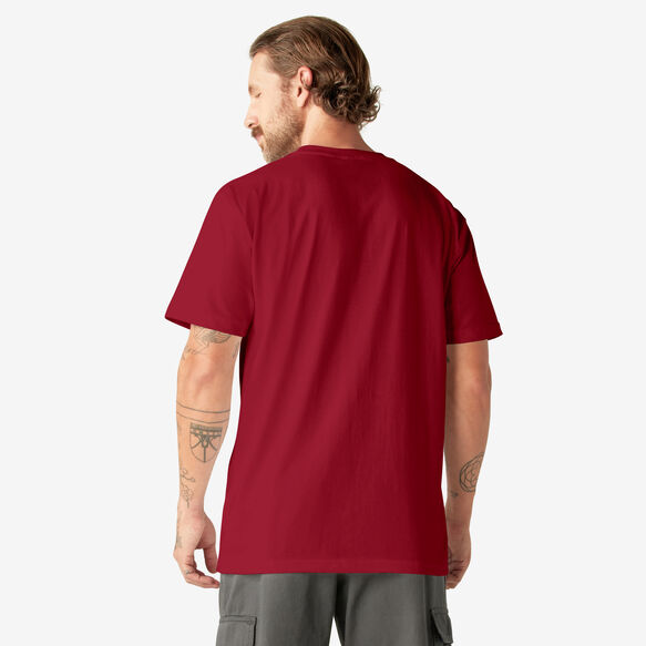 Heavyweight Short Sleeve Pocket T-Shirt - English Red &#40;ER&#41;