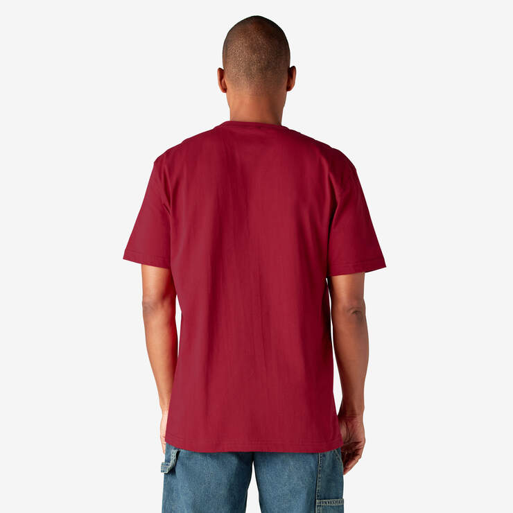 Heavyweight Short Sleeve Pocket T-Shirt - English Red (ER) image number 2