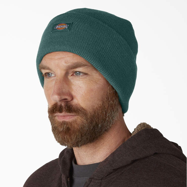 Cuffed Knit Beanie - Forest Green (ZFT) image number 3