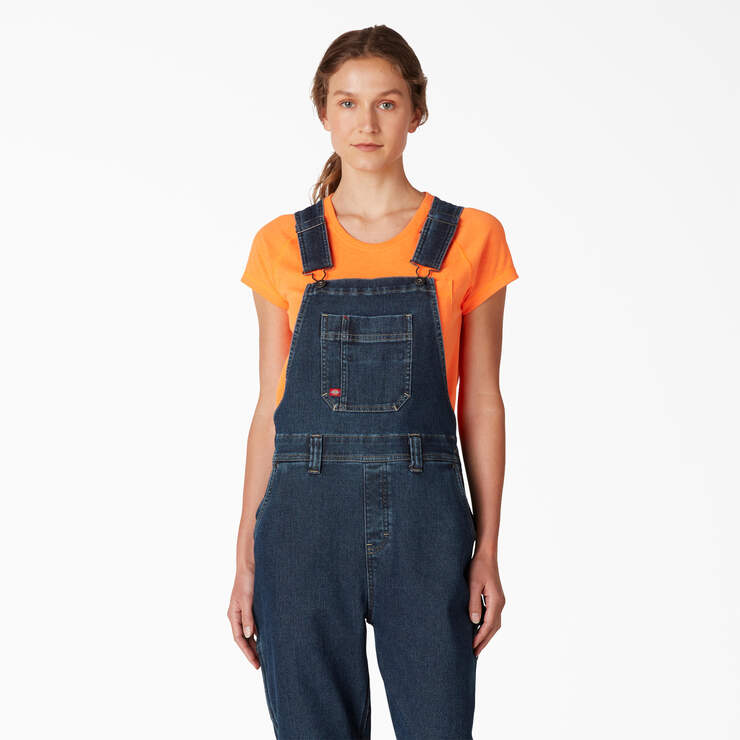 Double Knee Bib Overall | Blue (stone washed)