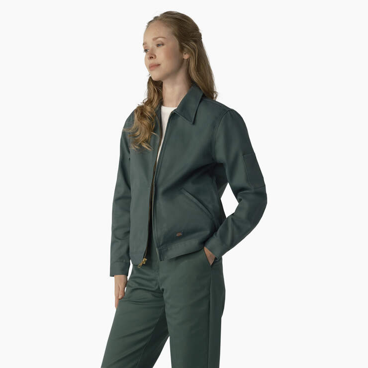 Women's Unlined Eisenhower Jacket - Lincoln Green (LSO) image number 3
