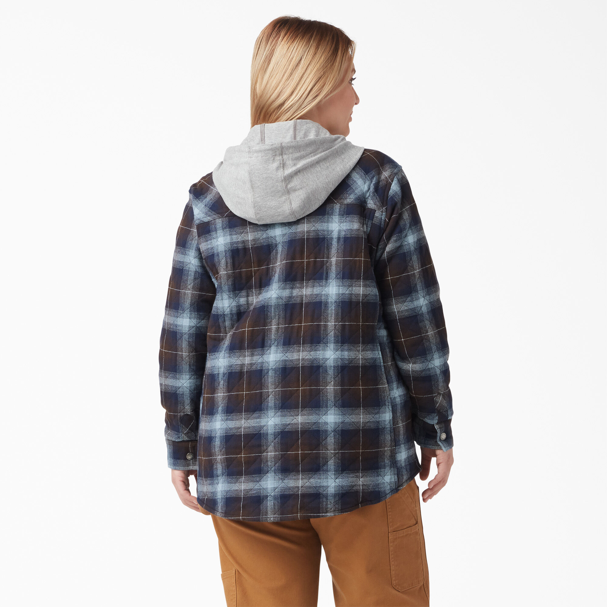Womens flannel coat with hood on sale