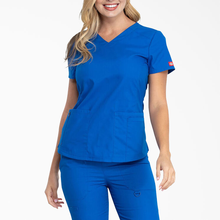 Women&#39;s EDS Signature V-Neck Scrub Top - Royal Blue &#40;RB&#41;