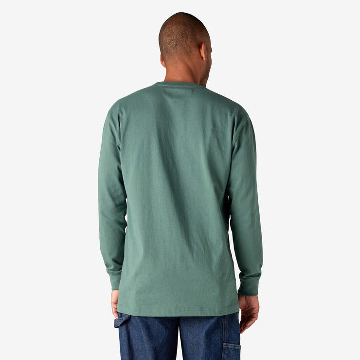 Long Sleeve Heavyweight Logo T-Shirt - Lincoln Green (LN) image number 2