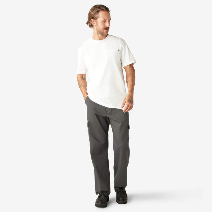 Heavyweight Short Sleeve Pocket T-Shirt - White (WH) image number 9