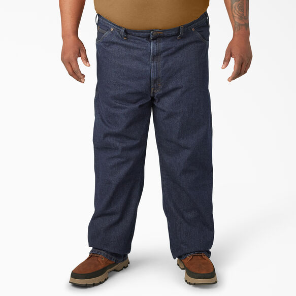 Regular Straight Fit Jeans - Rinsed Indigo Blue &#40;RNB&#41;