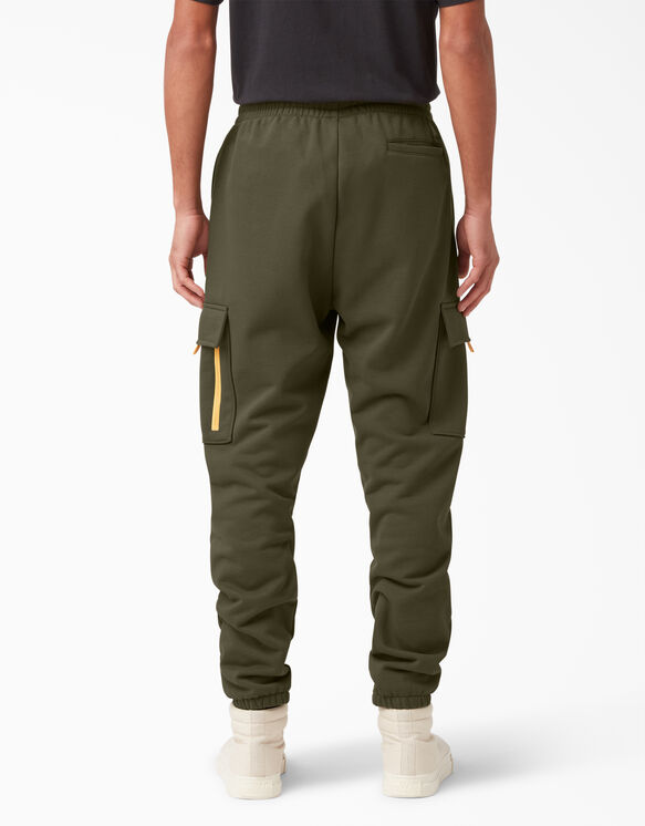 Fleece Cargo Sweatpants - Military Green &#40;ML&#41;