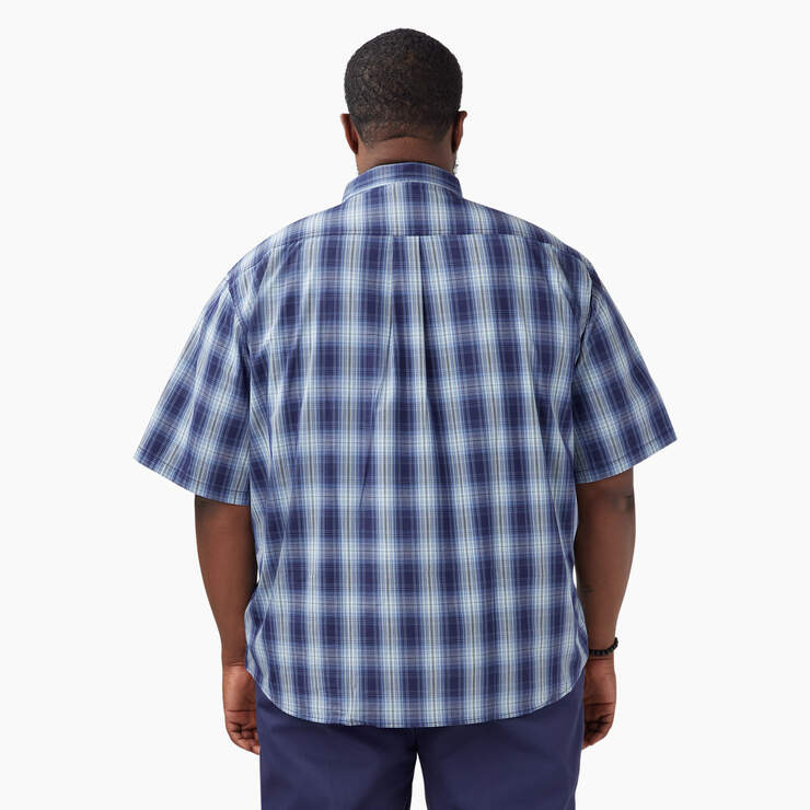 Short Sleeve Woven Shirt - Coronet Blue Plaid (BCN) image number 6