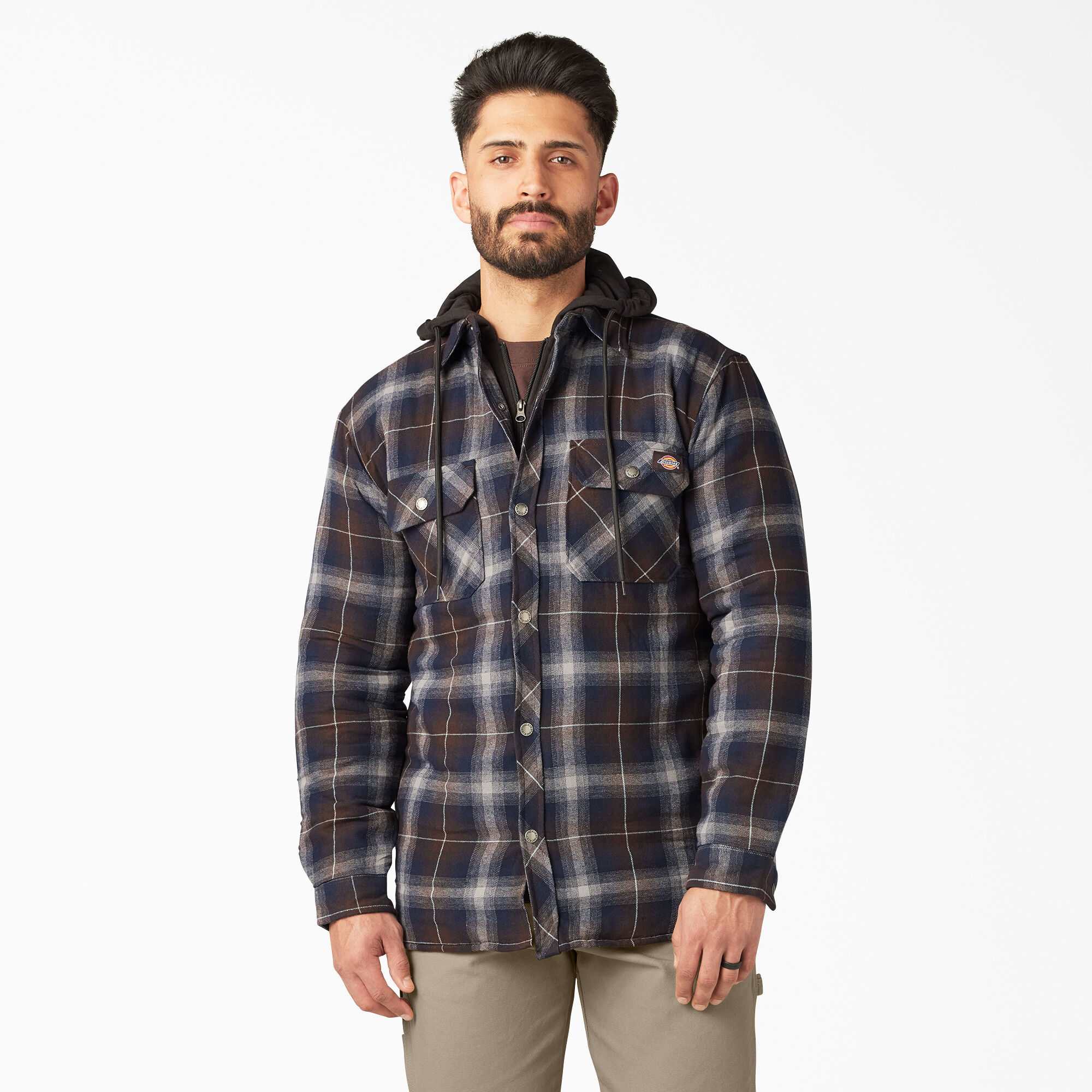 Dickies outlet flannel hoodie