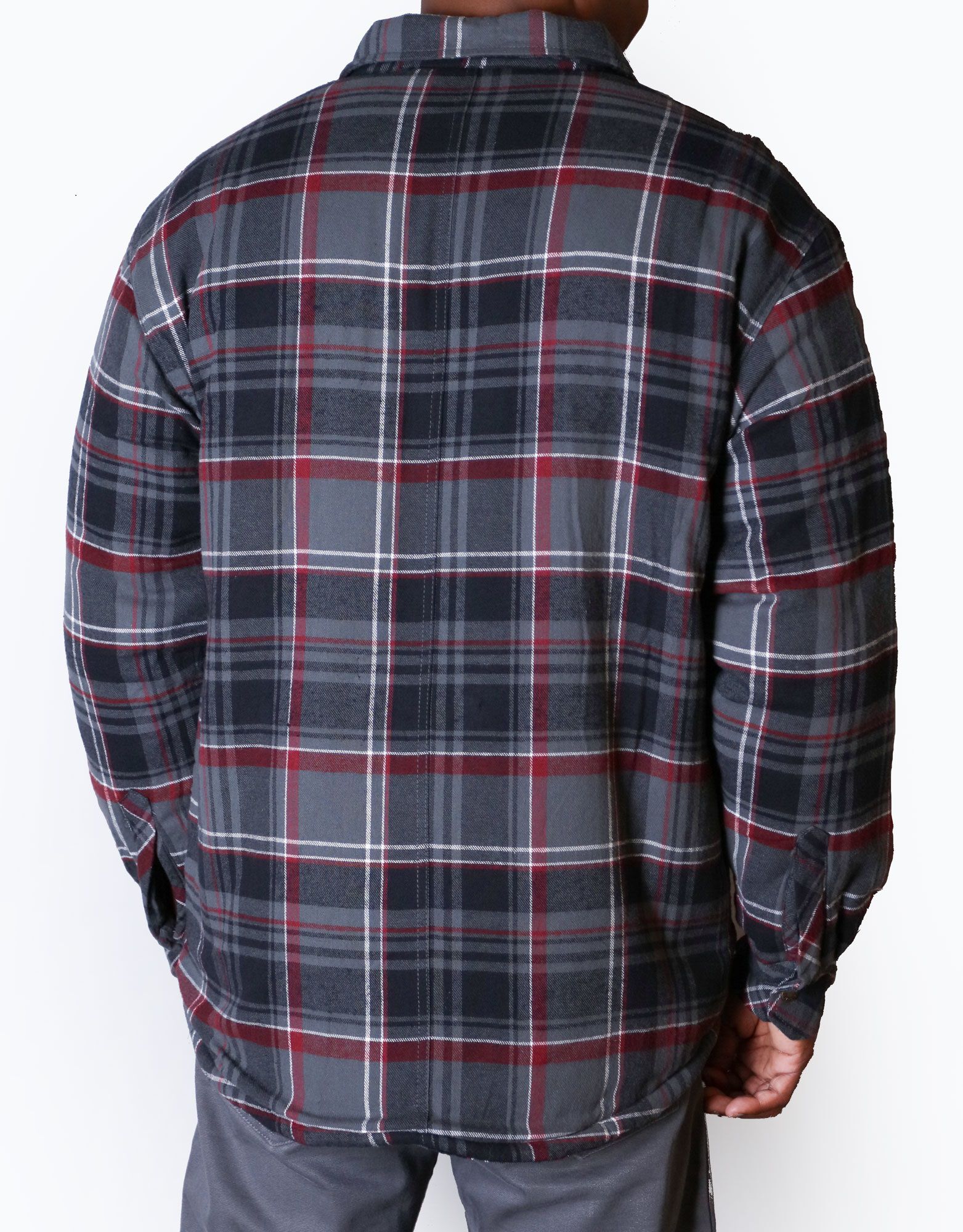 Men s Long Sleeve Sherpa Lined Plaid Jacket  Dickies US