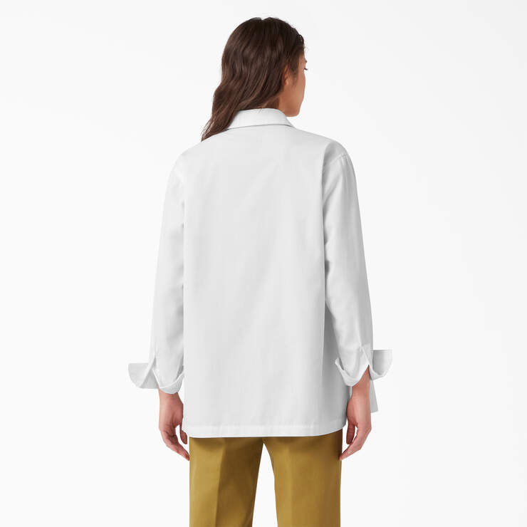 Women's Relaxed Fit Long Sleeve Work Shirt - White (WH) image number 2