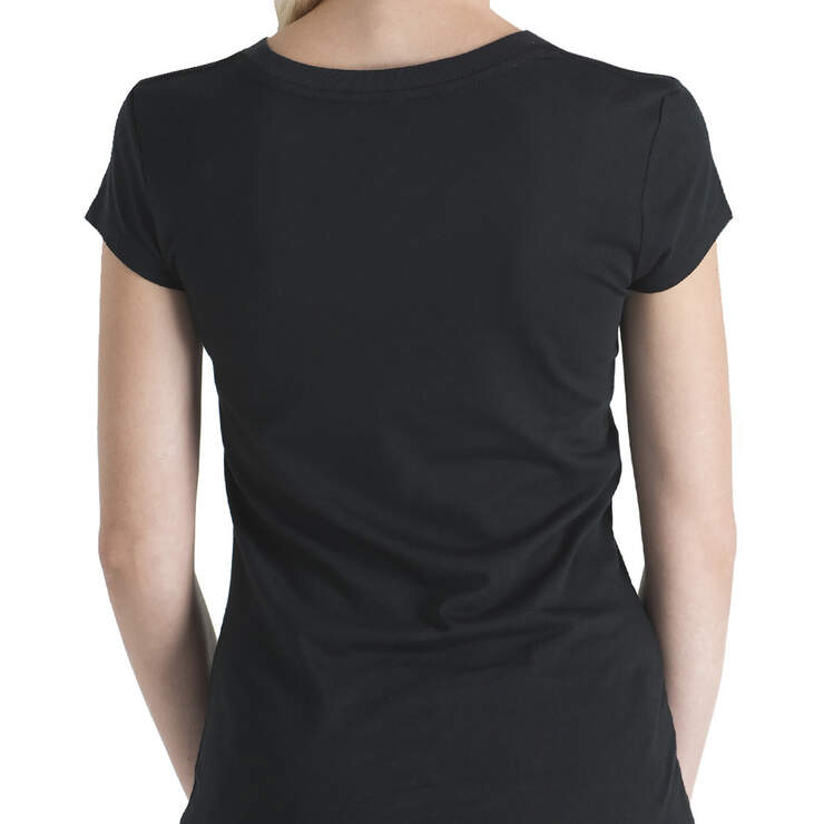 Dickies Girl Juniors' Short Sleeve Crew Neck T-Shirt - Black (BLK) image number 2