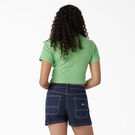 Women&#39;s Butterfly Graphic Cropped Baby T-Shirt - Apple Mint &#40;AR2&#41;