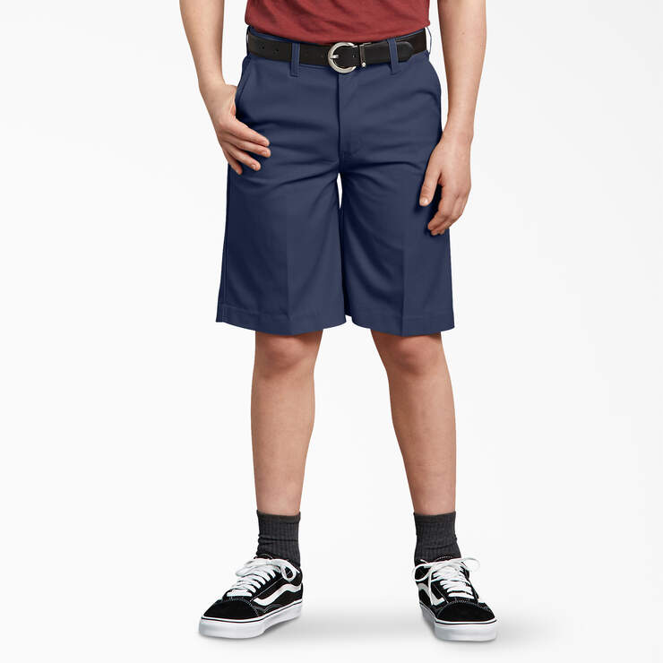 Boys' Husky Classic Fit Shorts, 8-20 - Dark Navy (DN) image number 1