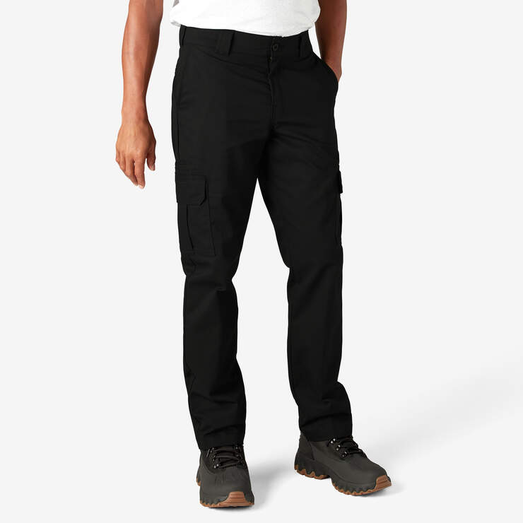 Slim Fit Cargo Pants - Black (BK) image number 4
