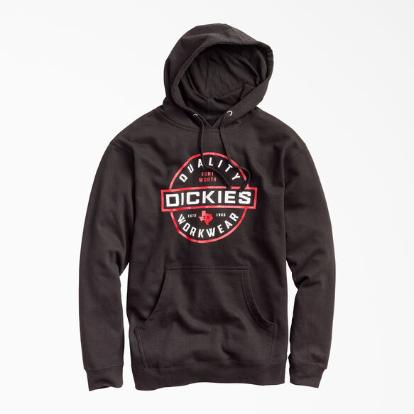 Quality Workwear Logo Fleece Hoodie - Black (KBK)