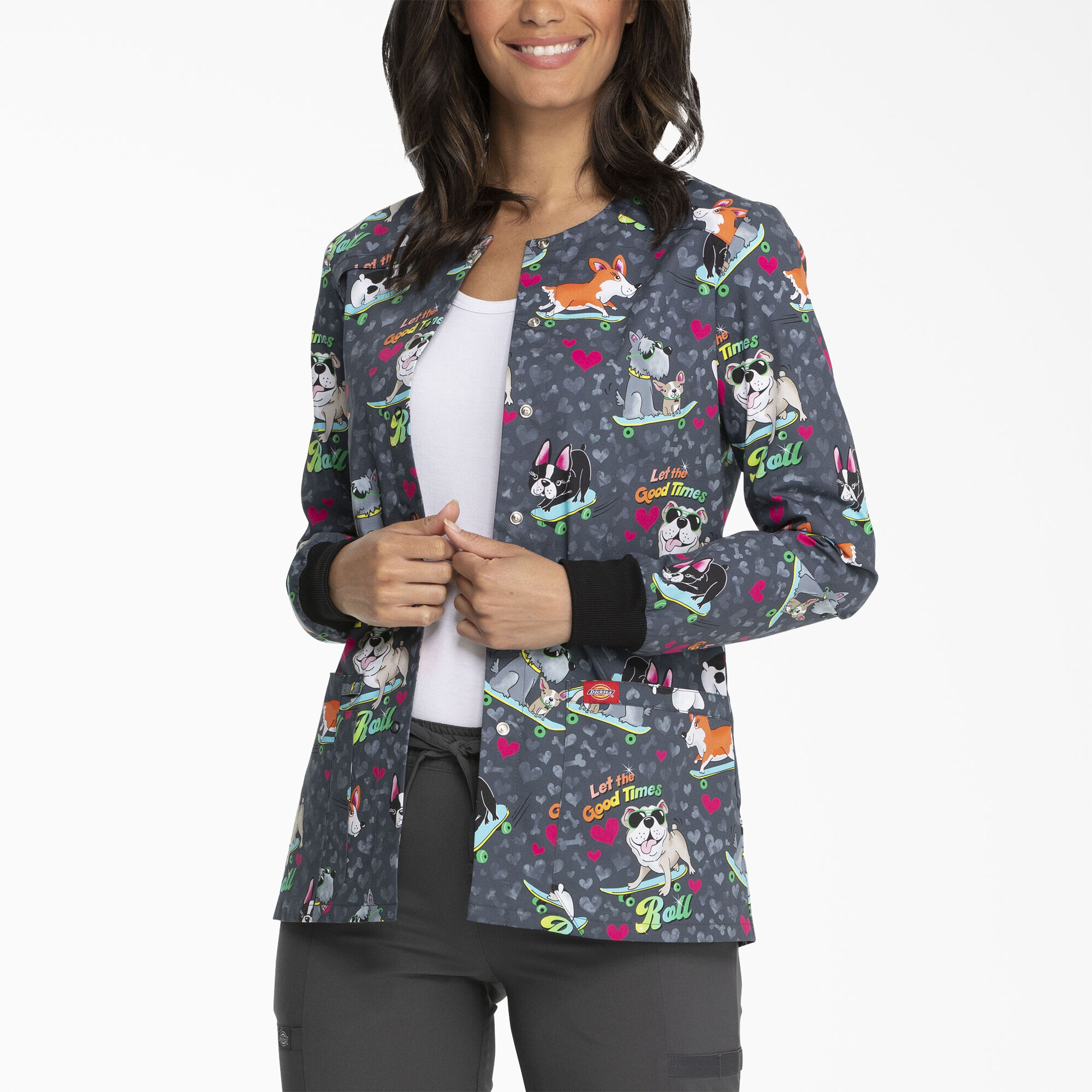 cheap printed scrub jackets