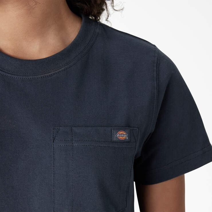 Women's Heavyweight Short Sleeve Pocket T-Shirt - Airforce Blue (AF) image number 5