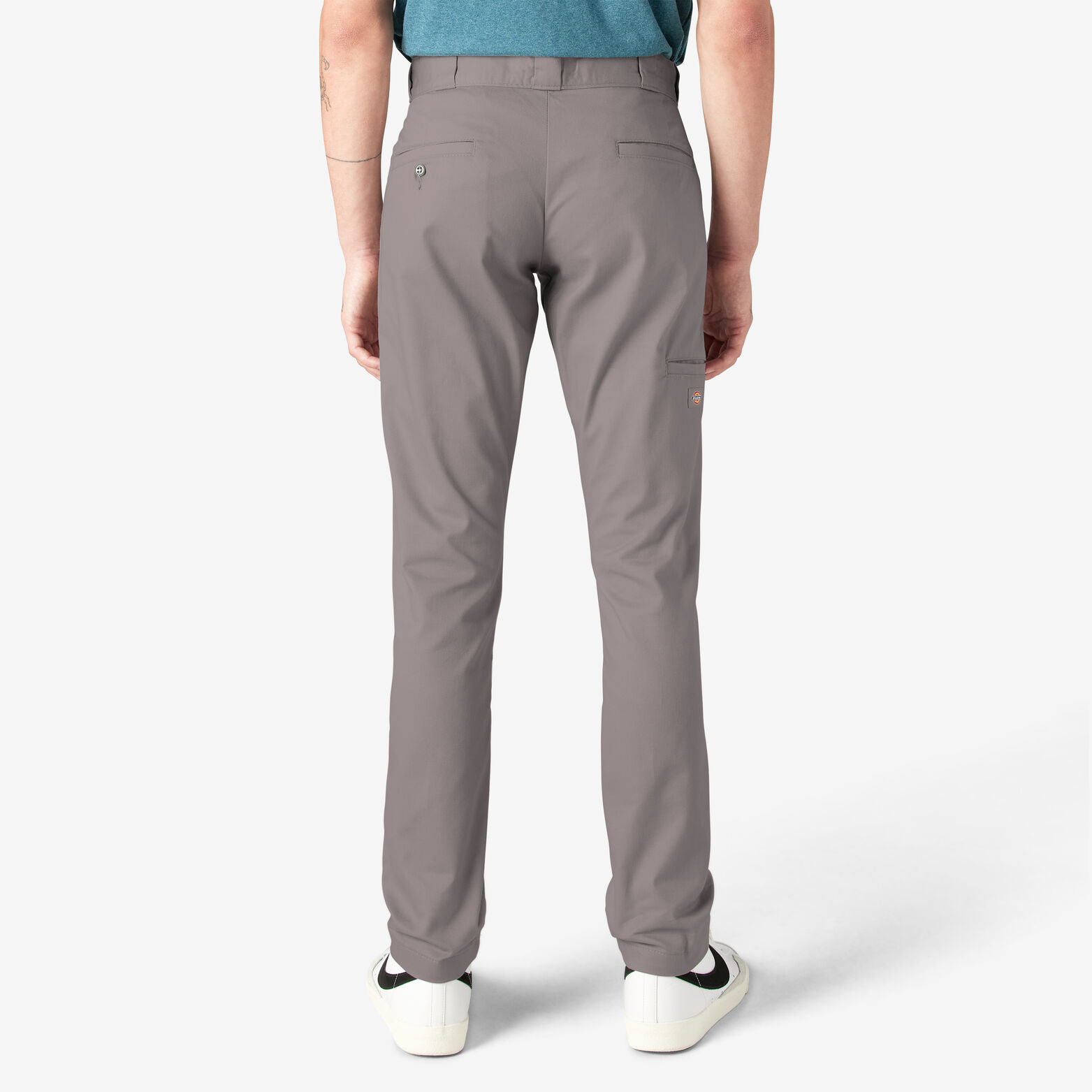 Flex Skinny Straight Fit Double Knee Work Pants Silver Size 32 32 Men S Pants Dickies