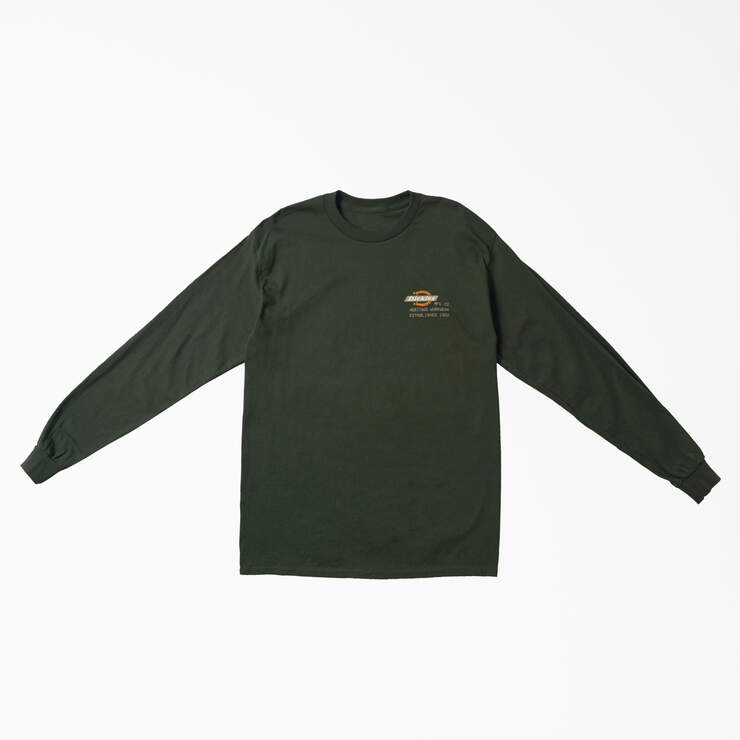 Heritage Workwear Long Sleeve Graphic T-Shirt - Forest Green (FT) image number 1