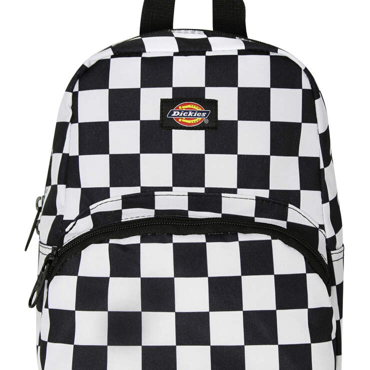 Black Checkered Mini Backpack - Black White Checkered (CBW) image number 1