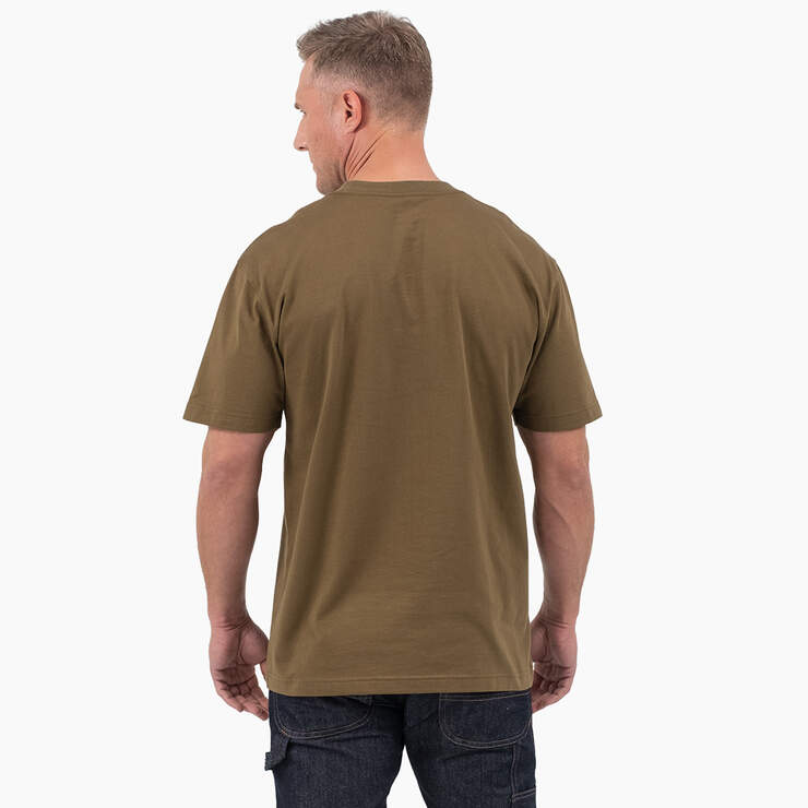 Short Sleeve Wordmark Graphic T-Shirt - Dark Olive (DV9) image number 2