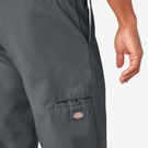 Loose Fit Double Knee Work Pants - Charcoal Gray &#40;CH&#41;