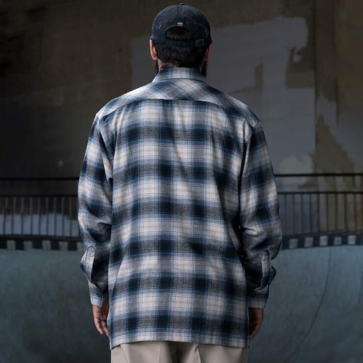 Ronnie Sandoval Brushed Flannel Shirt - Blue Ombre Plaid (OL2) image number 2